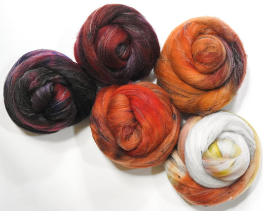 Red Panda - Dyed Gradient Set (7.2 oz) - Shaniko Tweed - 89% Shaniko Wool/ 6% Acrylic/ 5% Rayon