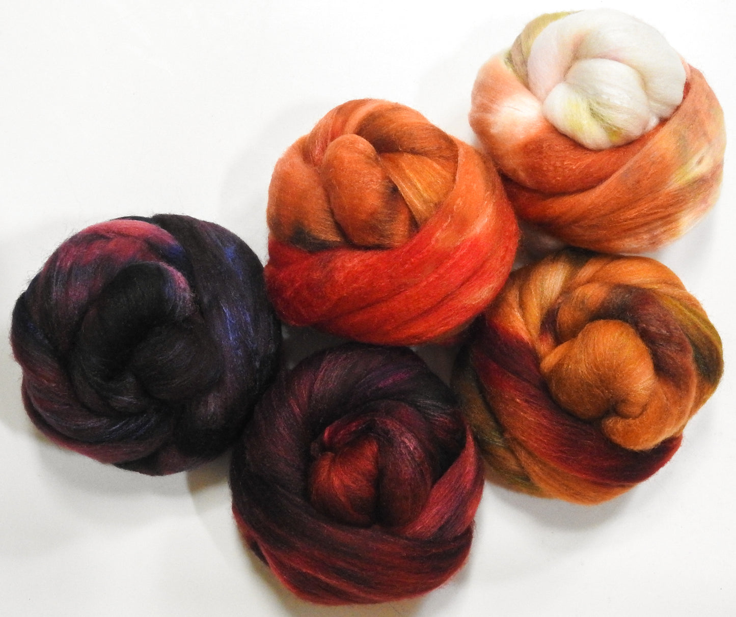 Red Panda -Gradient Braid Set -Rambouillet/silk (80/20) (7.2 oz.)