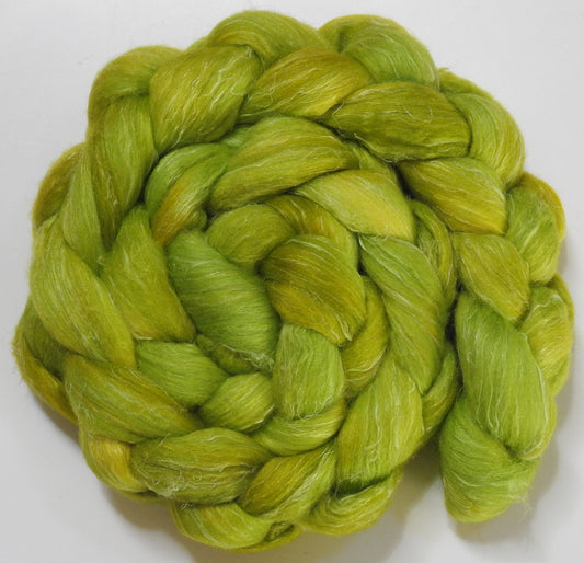 Pollen (5.6 oz)- Batt in a Braid #29- Rambouillet / Tussah / Flax (40/40/20)