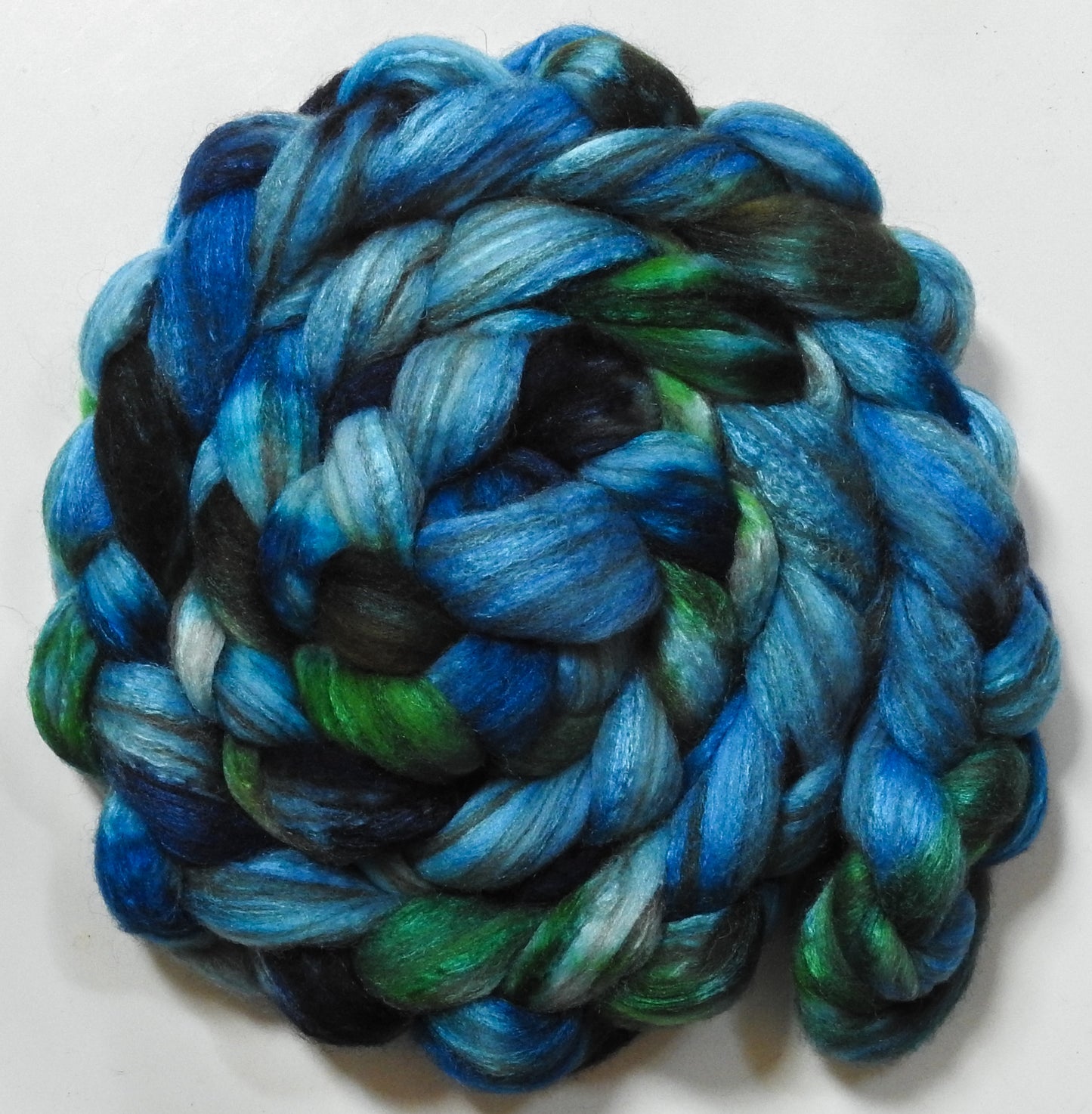 Tartan Army (5.8 oz) - Batt in a Braid #69 - Manx Loaghtan/ Polwarth / tussah silk /nylon (30/30/30/10)