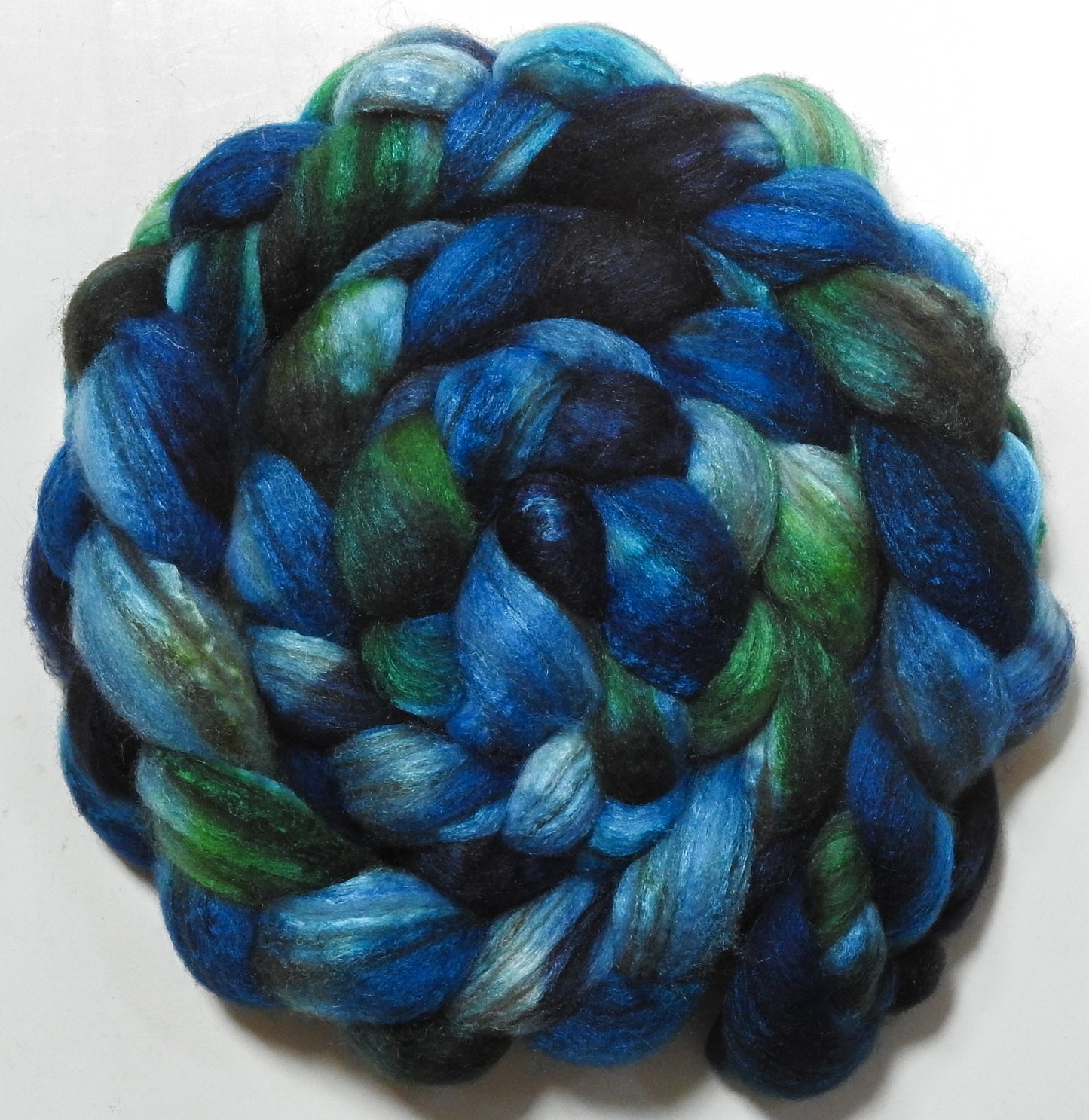 Tartan Army (5.8 oz) - Batt in a Braid #69 - Manx Loaghtan/ Polwarth / tussah silk /nylon (30/30/30/10)