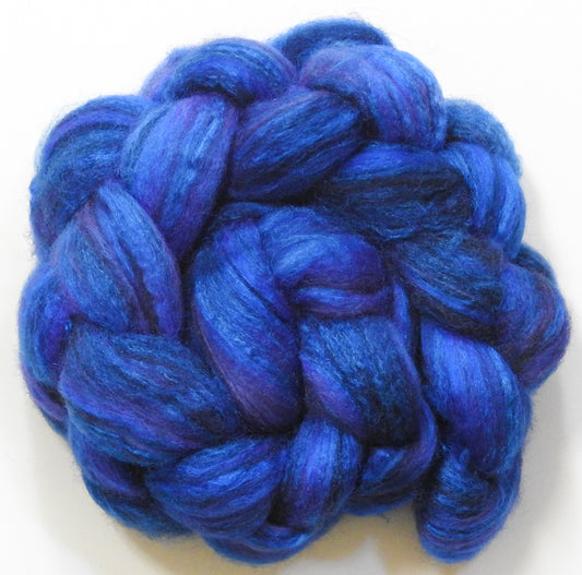 Delft Blue (2.3 oz) - Batt in a Braid #69 - Manx Loaghtan/ Polwarth / tussah silk /nylon (30/30/30/10)