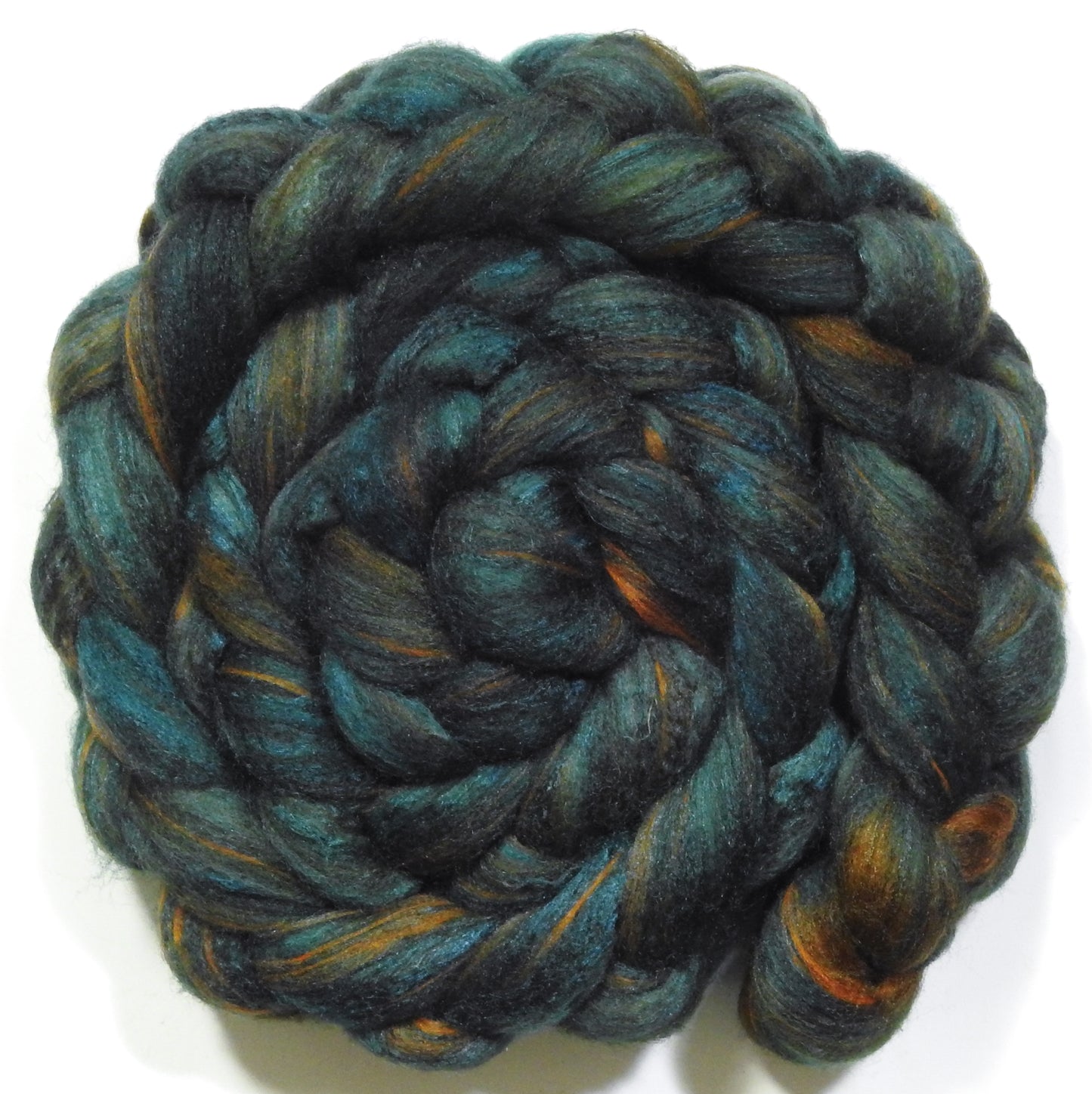 Lair (5.7 oz) - Batt in a Braid #69 - Manx Loaghtan/ Polwarth / tussah silk /nylon (30/30/30/10)