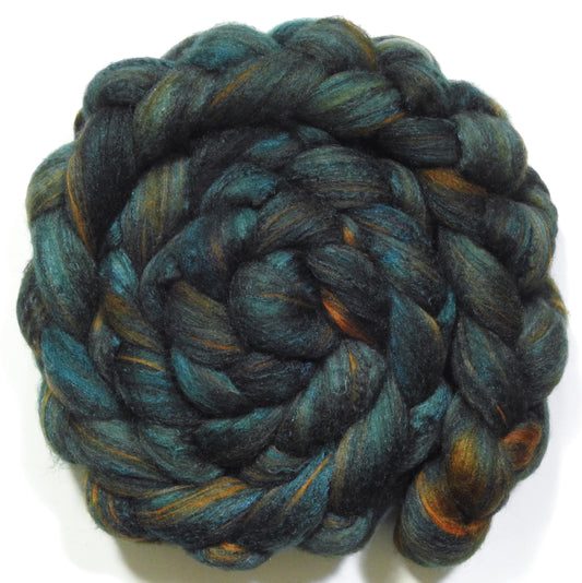 Lair (5.7 oz) - Batt in a Braid #69 - Manx Loaghtan/ Polwarth / tussah silk /nylon (30/30/30/10)