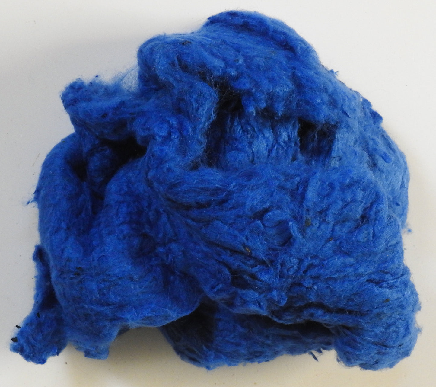 Tussah Silk Noil- Royal Blue  (.5 oz)