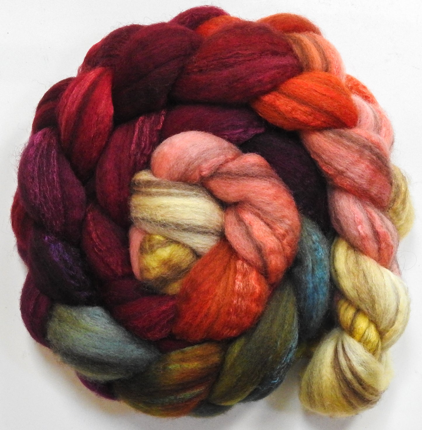 Cherry Medley (5.5 oz) - Mixed Bfl /tussah silk (85/15)