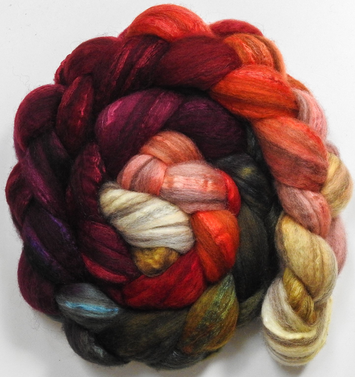 Cherry Medley (5.5 oz) - Mixed Bfl /tussah silk (85/15)