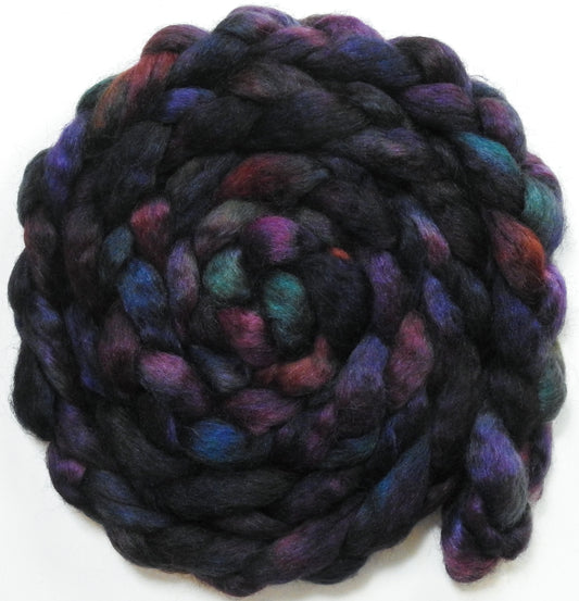 Sherlock (5.8 oz) - Batt in a Braid #52- Wensleydale/ Mulberry silk/ Polwarth (60/25/15)