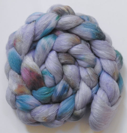 Thistledown (5.6 oz) - Batt in a Braid #29 - Rambouillet / Tussah / Flax (40/40/20)