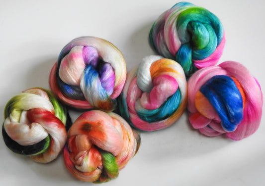 Barbie Land- Gradient Braid Set -(8.5 oz).-Merino/Mulberry Silk (60/40)