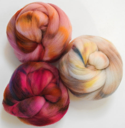 Tickled Pink  -gradient set - Organic Polwarth Top