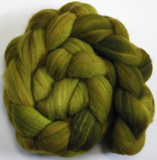 Asparagus (5.7 oz) - Batt in a Braid #60- Southdown/ Bfl/ Bio-nylon (50/25/25)