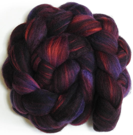 Malbec - Batt in a Braid #60- Southdown/ Bfl/ Bio-nylon (50/25/25)