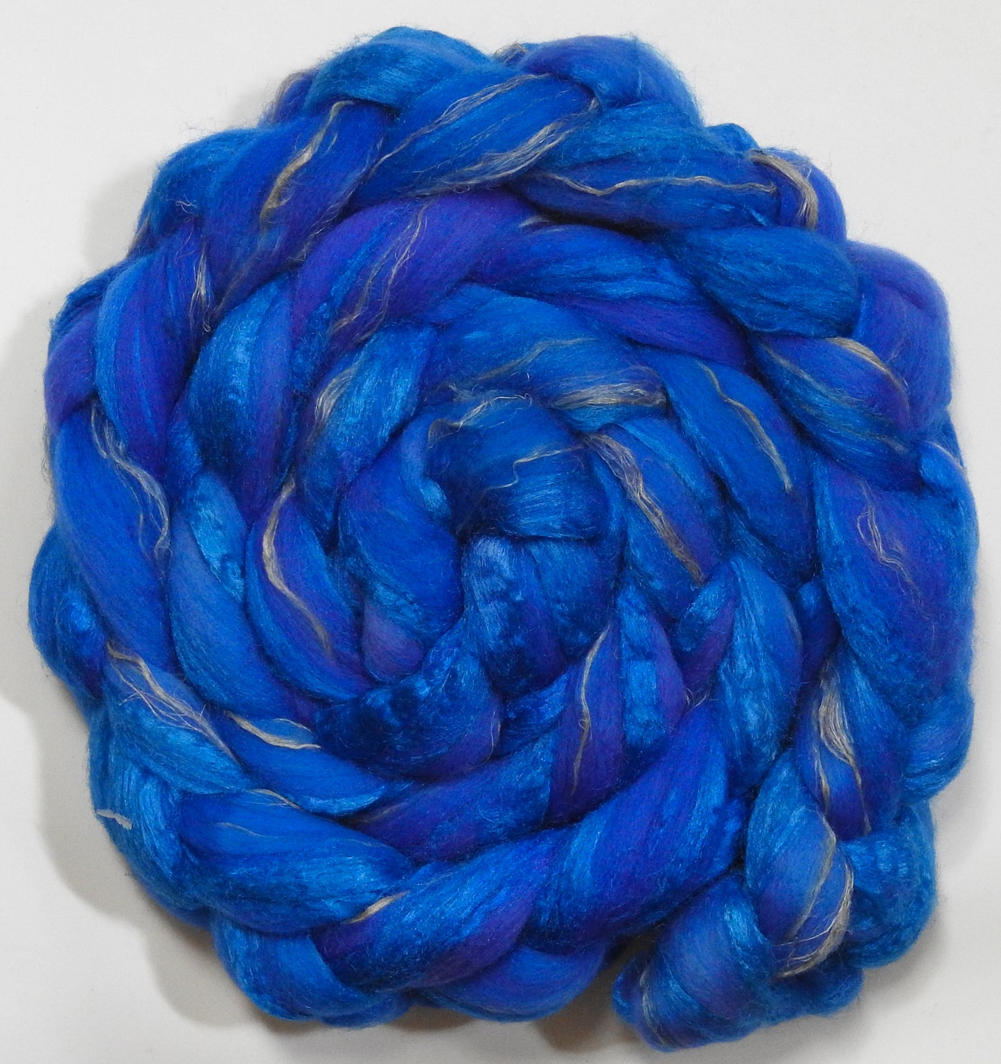 Delft Blue (5.8 oz) - Merino/ Tussah Silk/ Natural Flax (50/25/25)