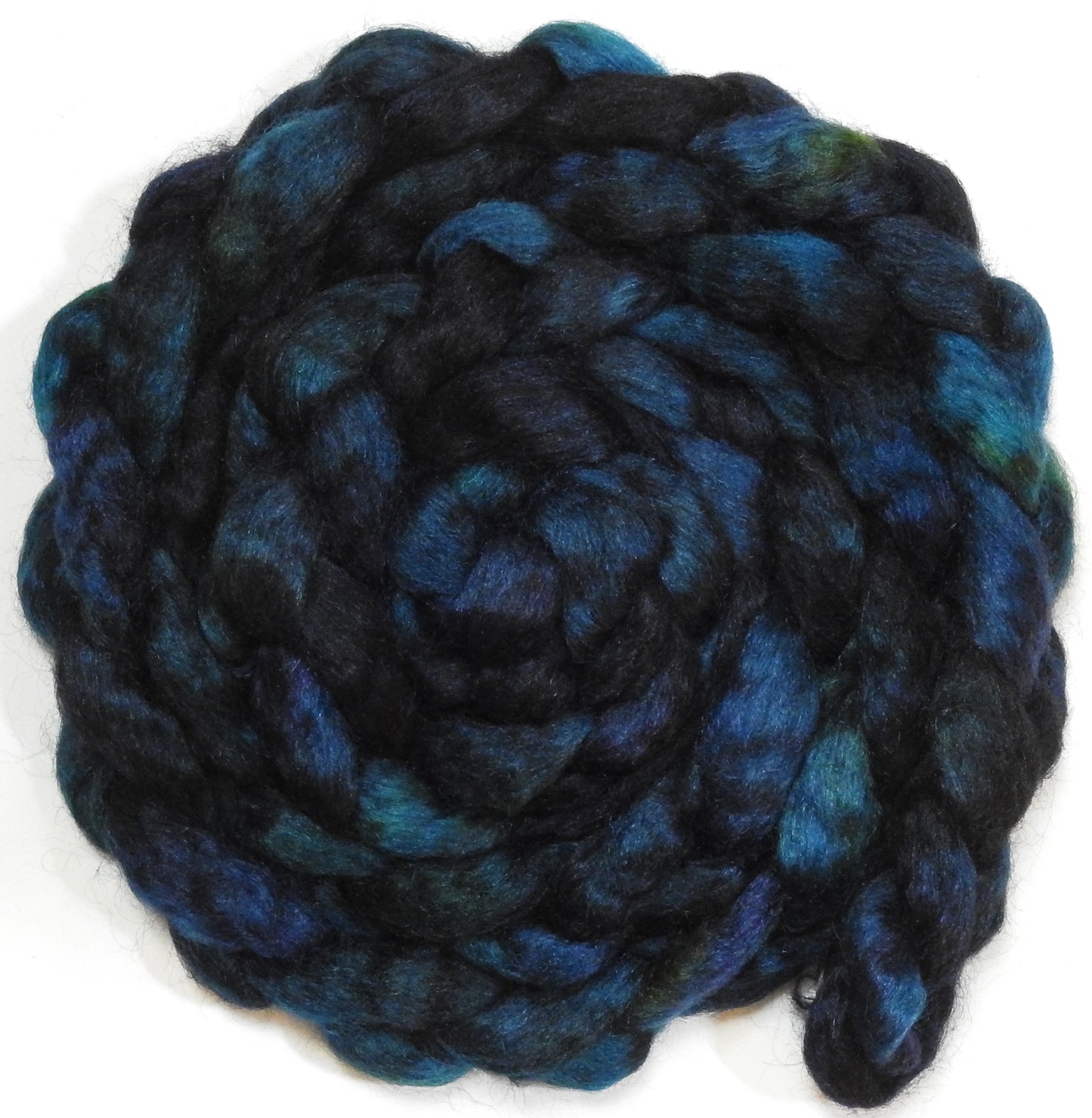 Bat Cave - Batt in a Braid #52- Wensleydale/ Mulberry silk/ Polwarth (60/25/15)