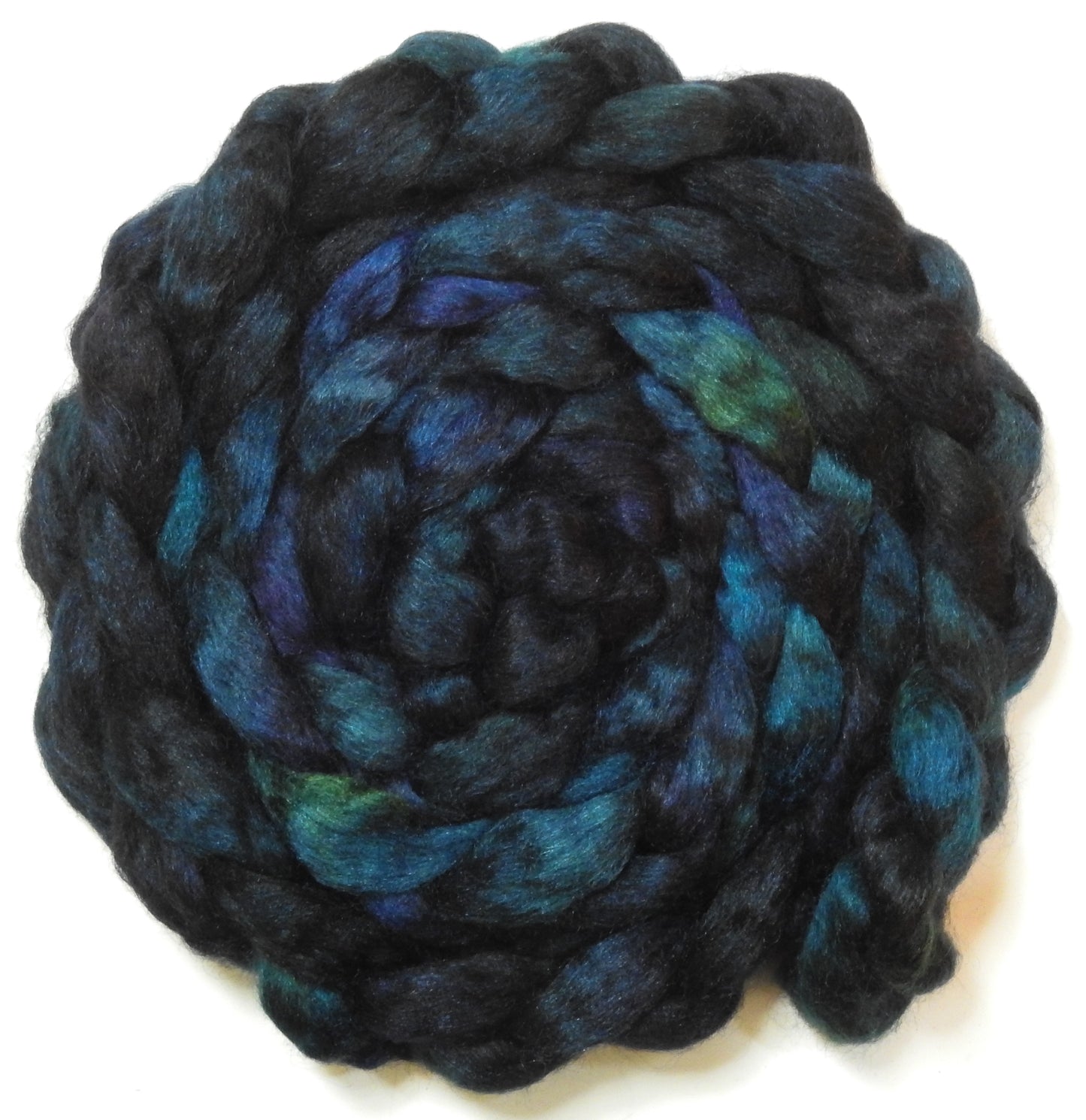 Bat Cave - Batt in a Braid #52- Wensleydale/ Mulberry silk/ Polwarth (60/25/15)
