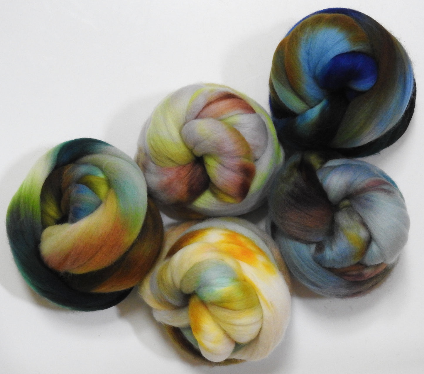 Lightning Bug - Dyed Patchwork Set  (7.2 oz) - Polwarth