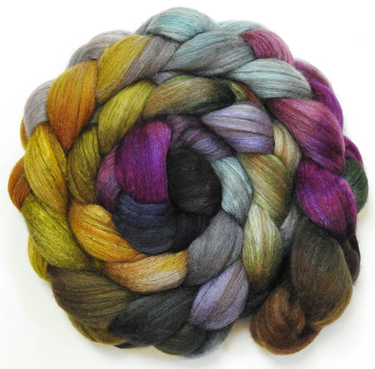 Stone Quarry (5.7 oz) - Batt in a Braid #69 - Manx Loaghtan/ Polwarth / tussah silk /nylon (30/30/30/10)