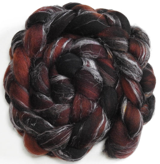 Dark Chocolate (6 oz) Merino/ Tussah Silk/ Natural Flax (50/25/25)