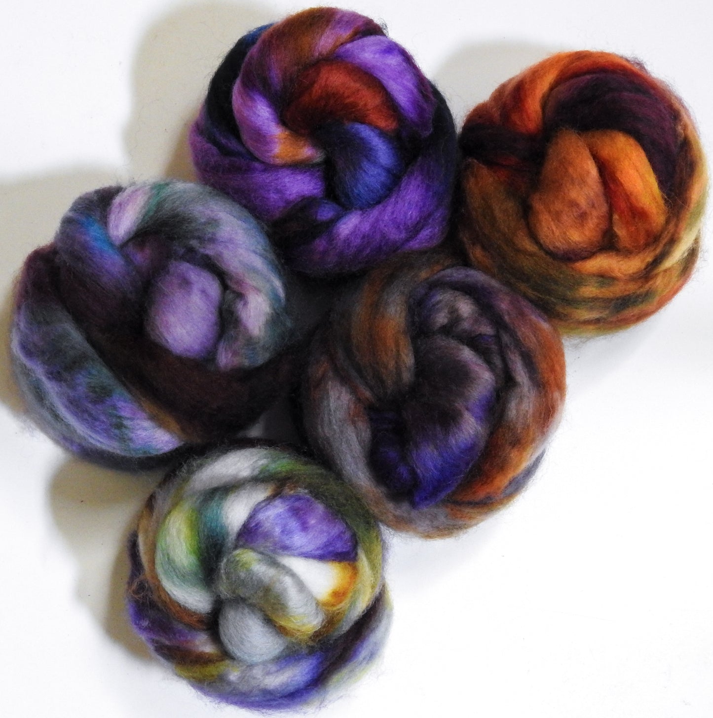 Shelter From the Storm - Dyed Patchwork Set  (7.4 oz) - Mongolian Wool (18 mic)