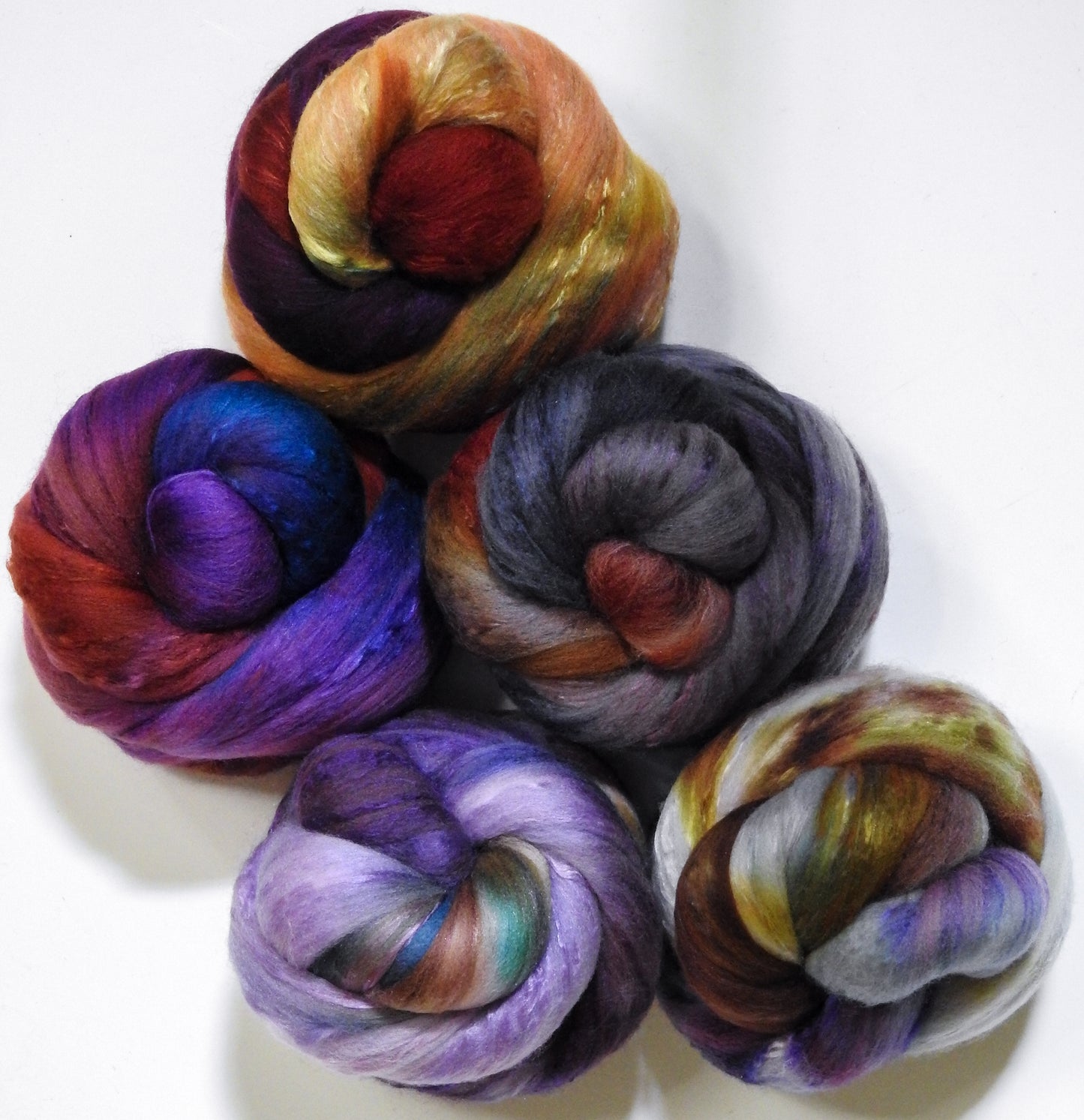 Shelter From the Storm - Dyed Patchwork Set (7.3 oz)- Shaniko Wool / Mulberry Silk (80/20)