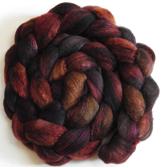 Padauk -(5.9 oz) -Batt in a Braid #63 (Cormo/ CAMEL/ silk -60/20/20)