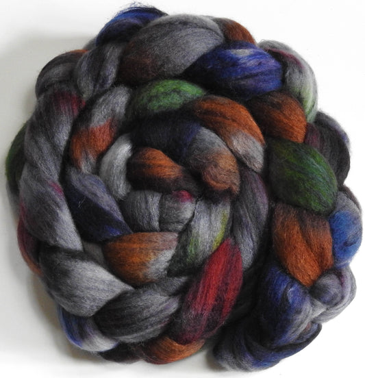 Banksy -(5.2 oz) -Batt in a Braid #63 (Cormo/ CAMEL/ silk -60/20/20)