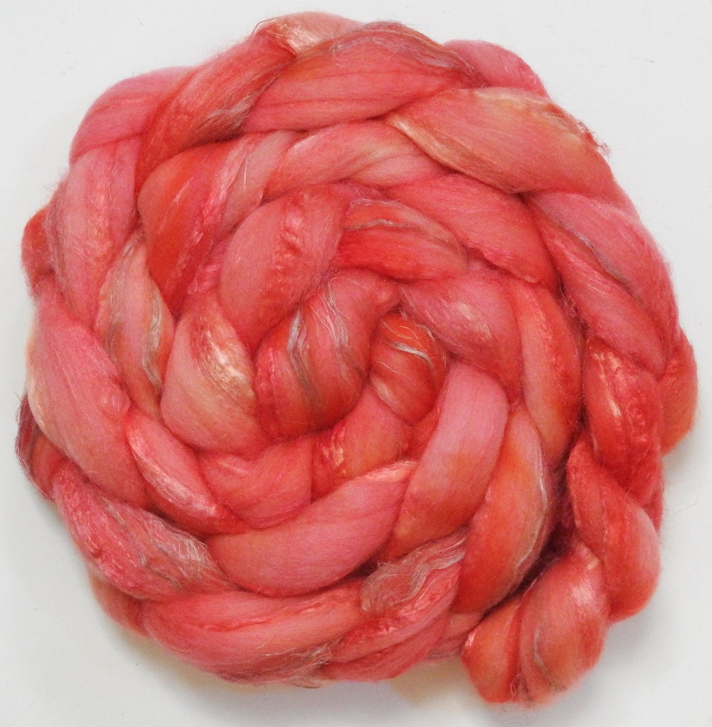 Sugar Coral (5.7 oz) - Merino/ Tussah Silk/ Natural Flax (50/25/25)