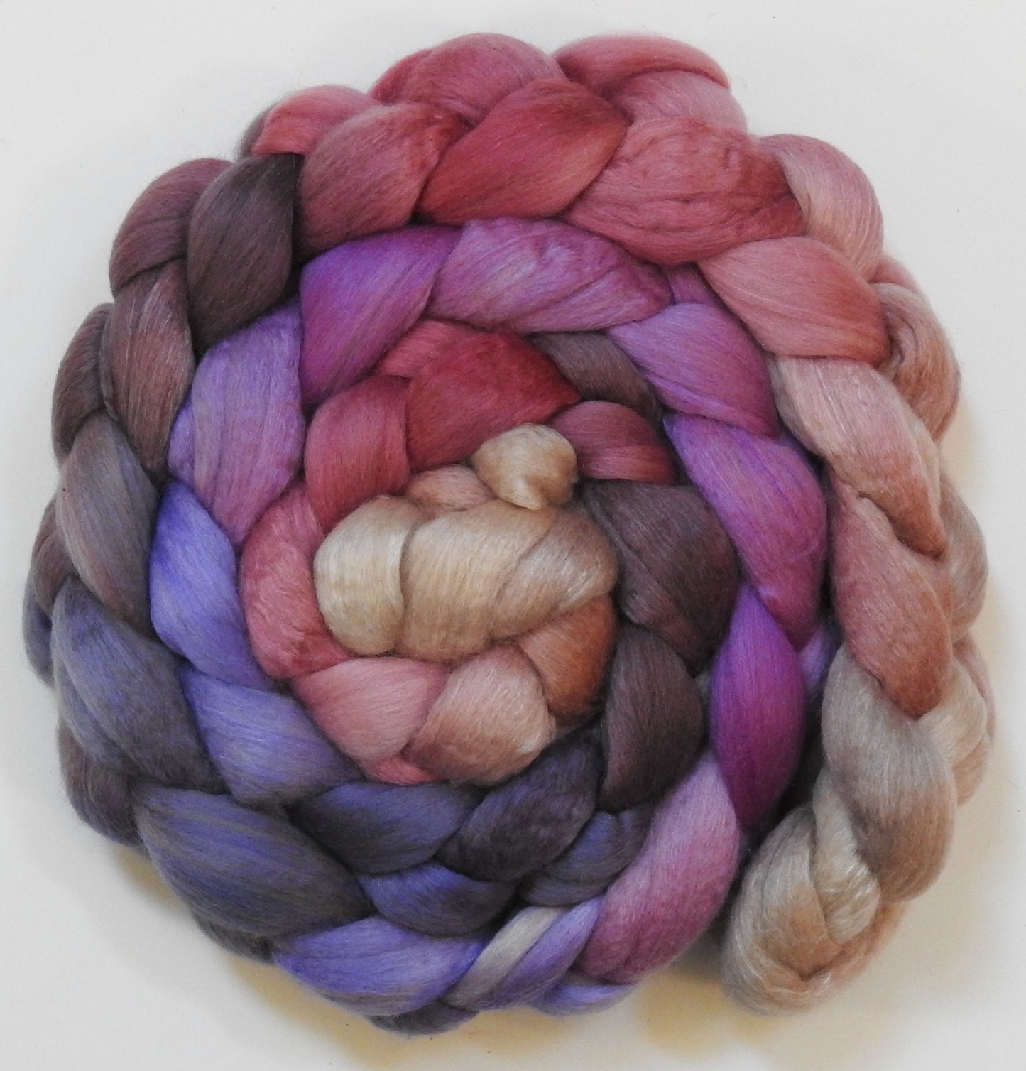 Book Club (5 oz)- Oatmeal Hogget Haunui / Mulberry Silk (70/30) 18.4 mic.