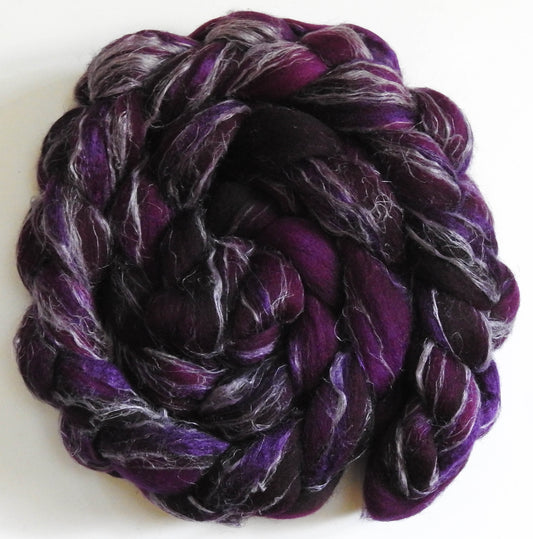 Aubergine (6 oz) Merino/ Tussah Silk/ Natural Flax (50/25/25)