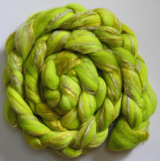 Glowstick  (5.8 oz) - Merino/ Tussah Silk/ Natural Flax (50/25/25)