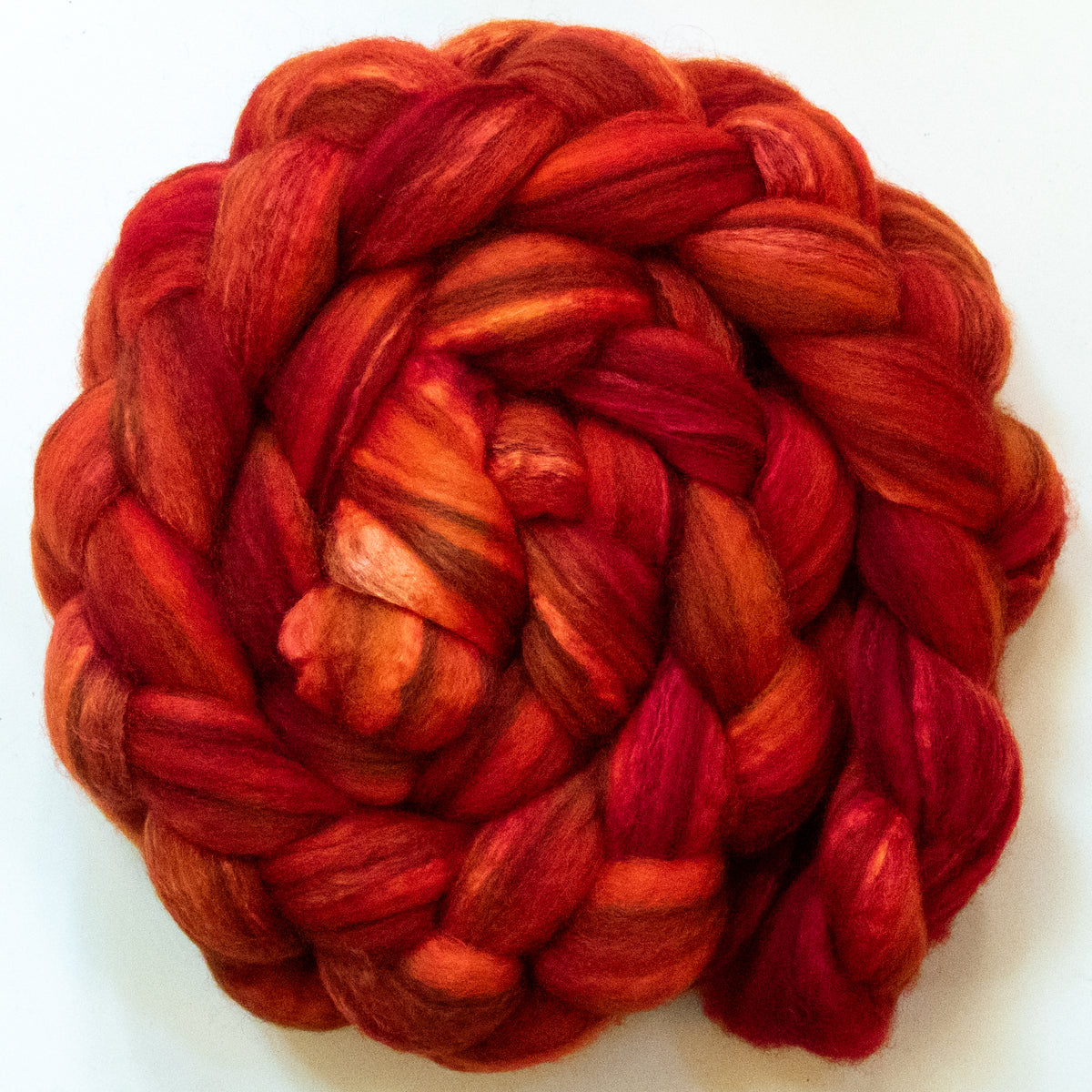 Tomato (5.8 oz) - Mixed Bfl /tussah silk (85/15)