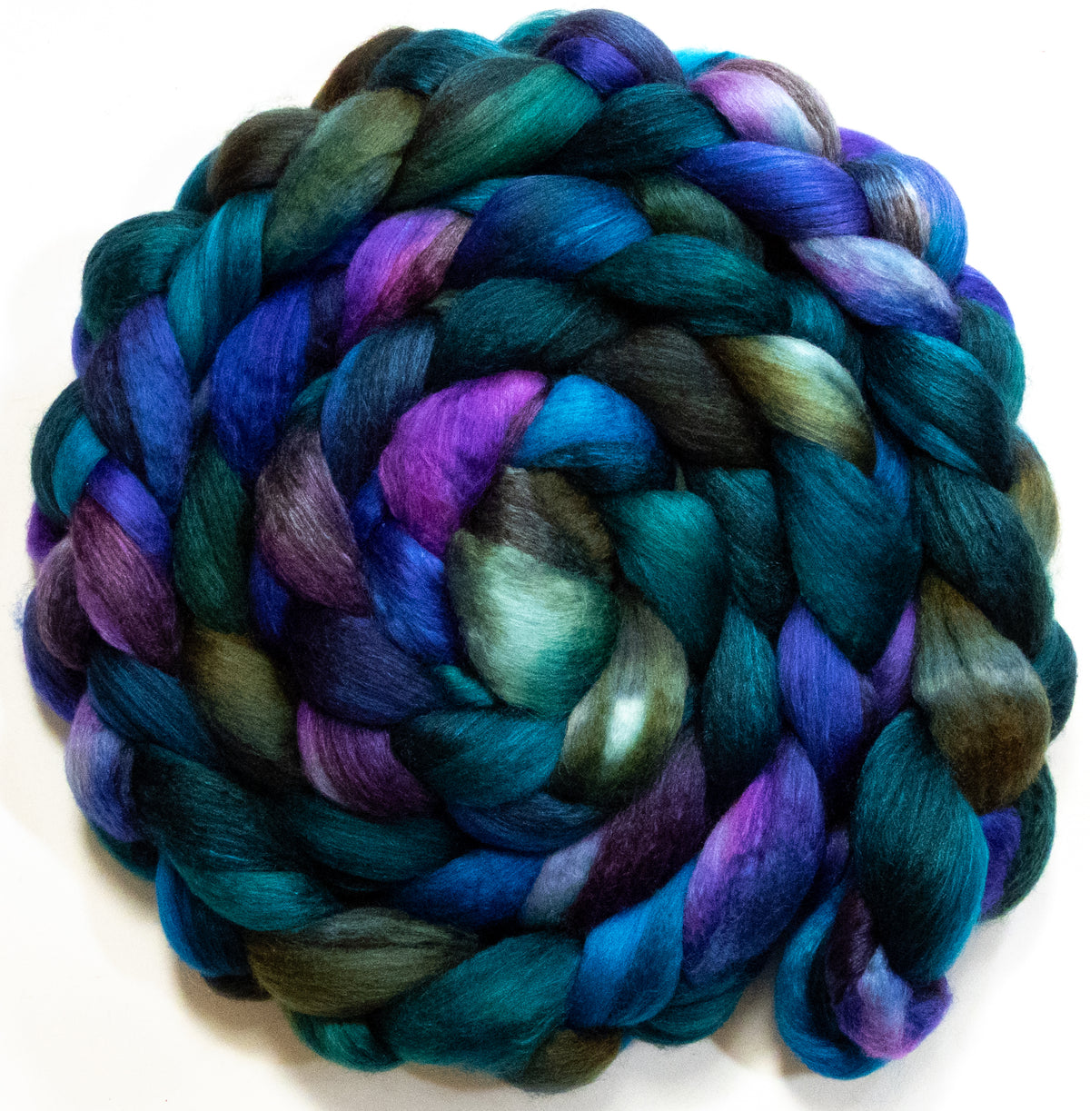 Peacock Ore (5.4 oz) - Harlequin Haunui / Mulberry Silk (70/30)