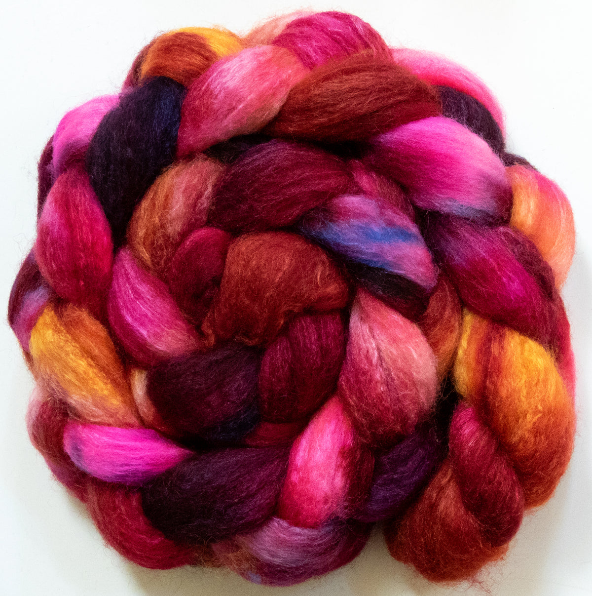 Da Vinci (5.8 oz) - Batt in a Braid #44 - Southdown/Tussah Silk/Kid Mohair (65/25/10)
