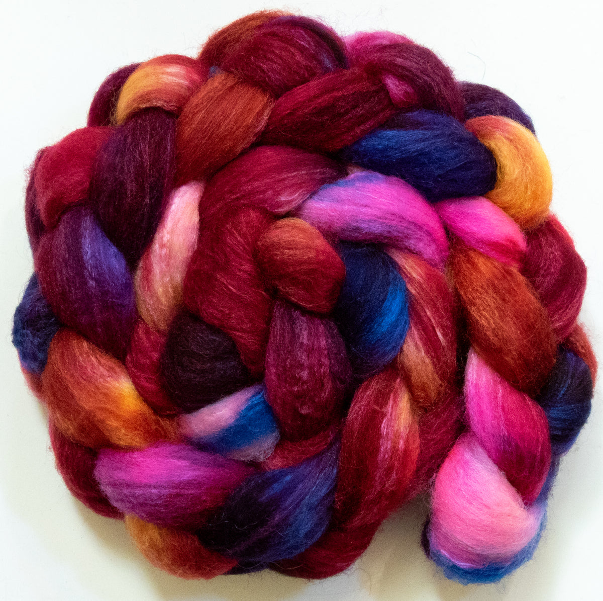 Da Vinci (5.8 oz) - Batt in a Braid #44 - Southdown/Tussah Silk/Kid Mohair (65/25/10)