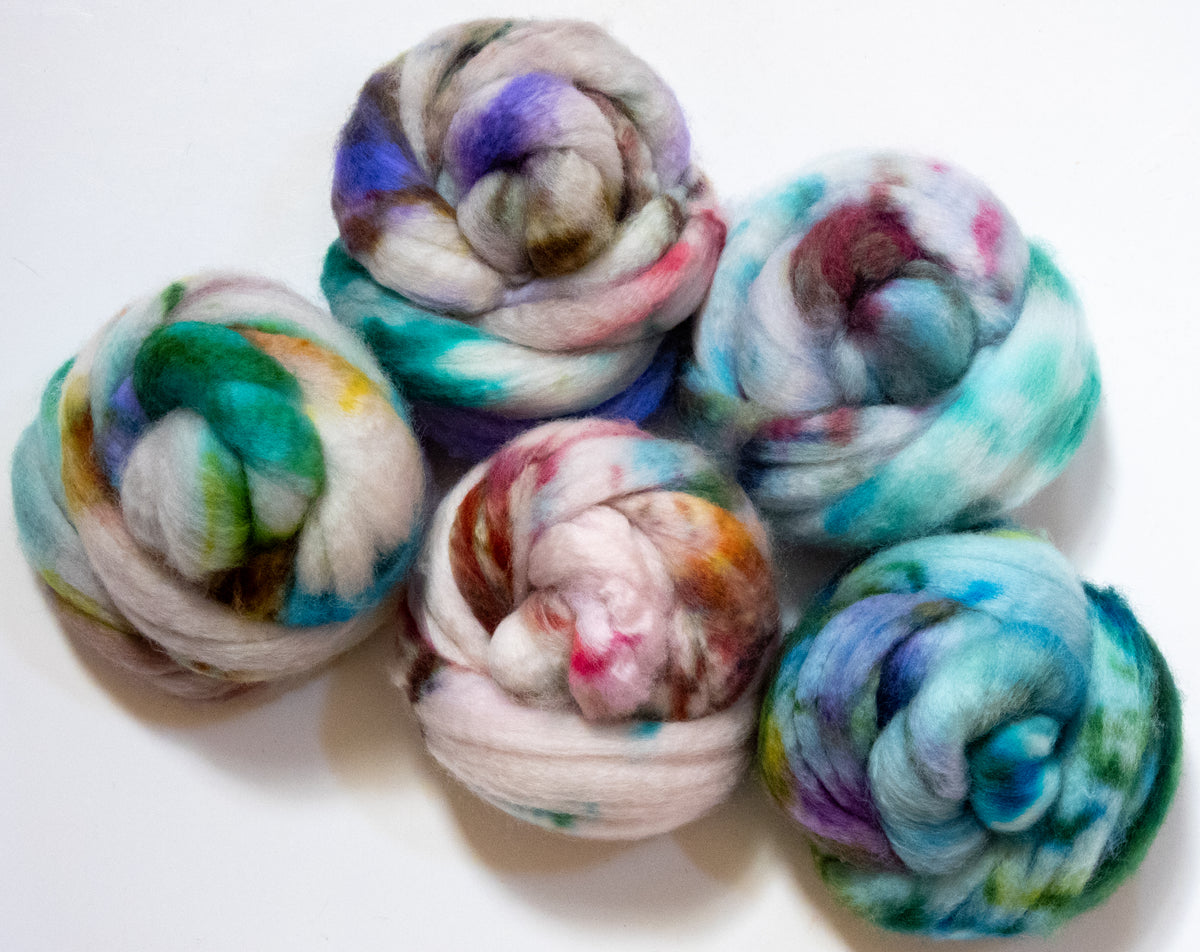 La Dolce Vita - Dyed Patchwork Set  (7.3 oz) - Mongolian Wool (18 mic)