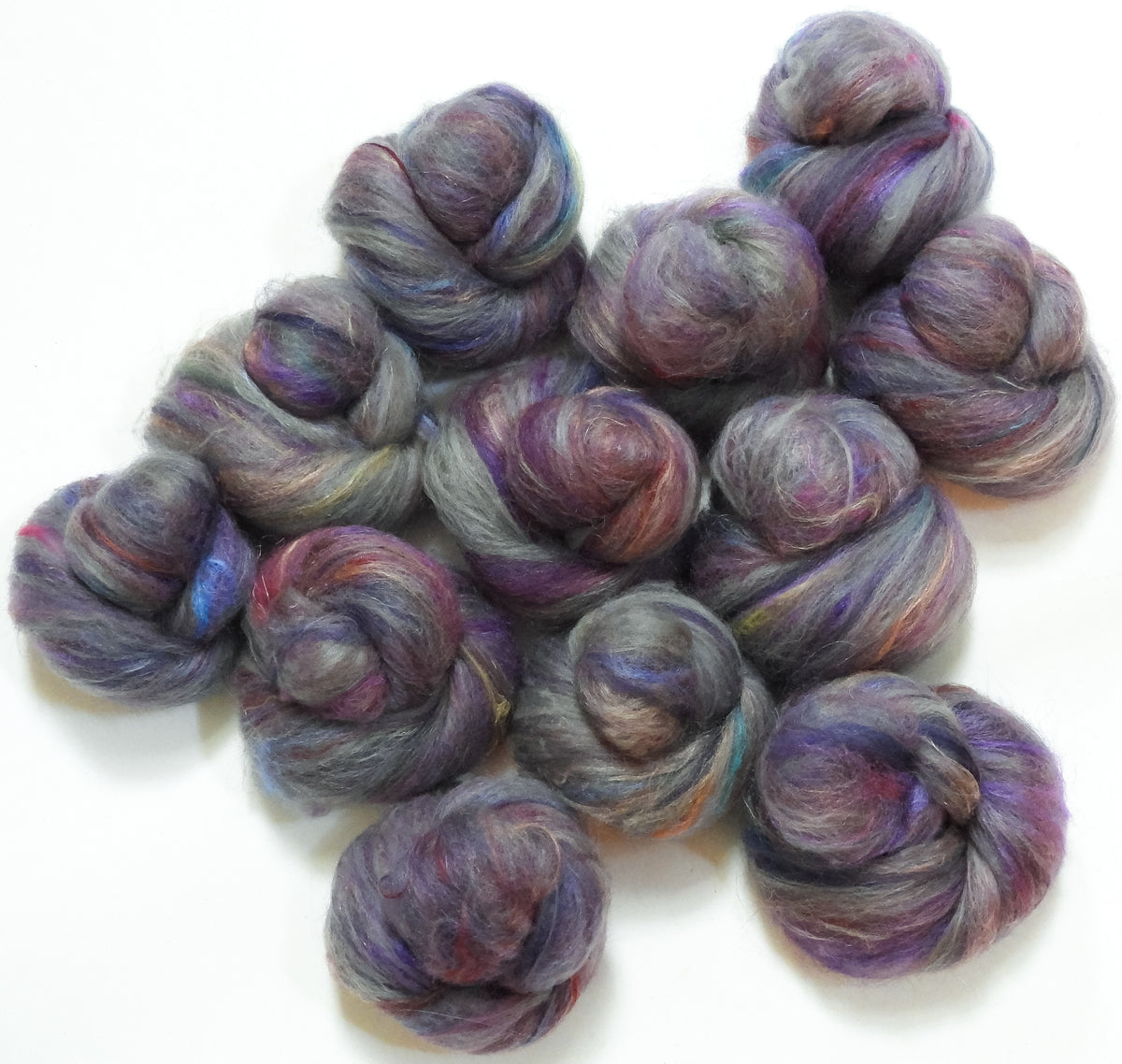 Non Sequitur (4.1 oz) - Non-Sparkle Sticklebatts - merino, CVM/slight mohair blend, FLAX, silk