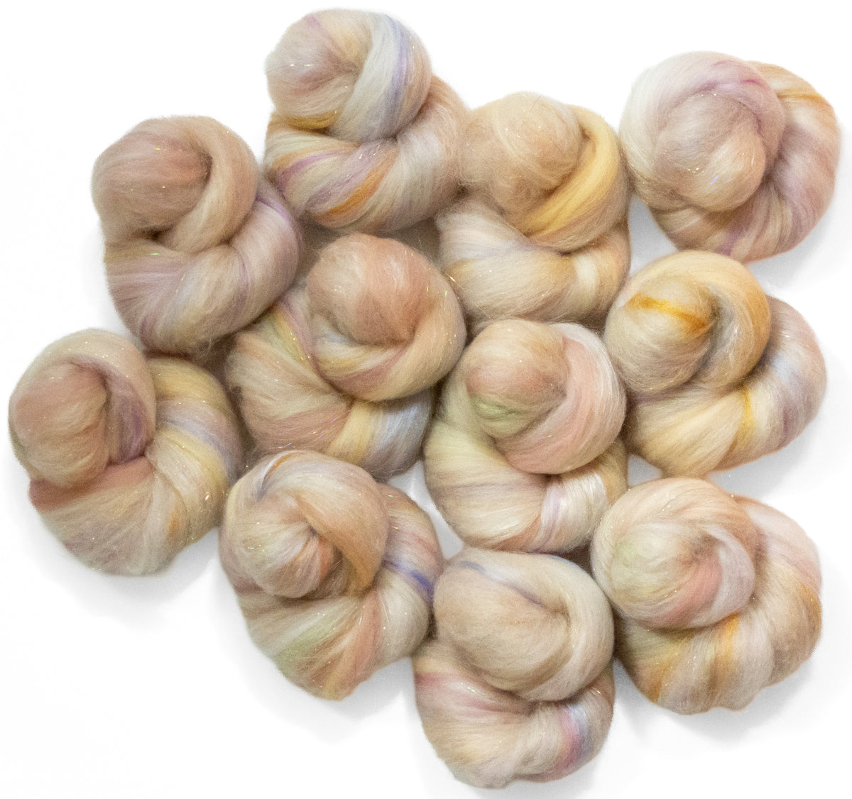 Prosecco (4 oz) - Sparkle Sticklebatts - merino, Coopworth fleece, Mongolian wool, rambouillet, silk, bamboo, angelina