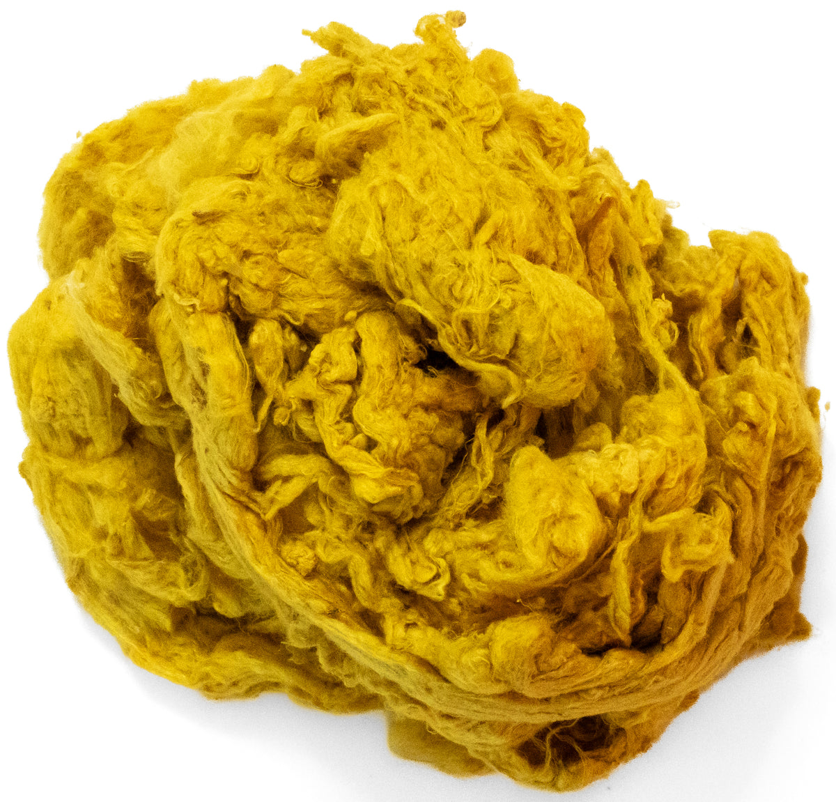Mulberry Silk Noil- Yellow  (.5 oz)