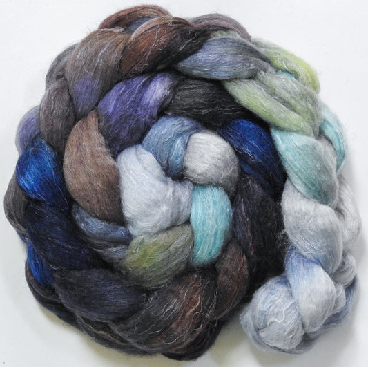 Mithrandir (5.6 oz) - Batt in a Braid #29 - Rambouillet / Tussah / Flax (40/40/20)