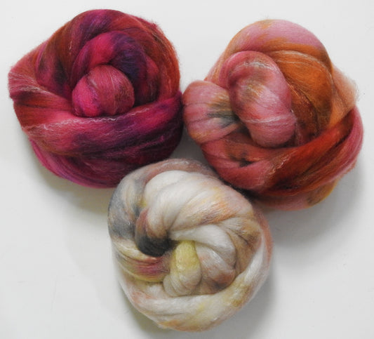 Tickled Pink - Gradient Set -(5.9 oz.) - Targhee/Bamboo/silk (80/10/10)