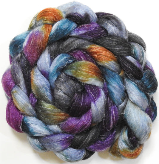 Magic Flute (5.7 oz) - Batt in a Braid #29 - Rambouillet / Tussah / Flax (40/40/20)