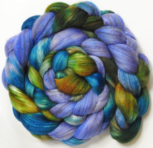 Wishing Well (5.8 oz) - Batt in a Braid #7 - Polwarth/ Manx / Mulberry silk/ Firestar (30/30/30/10)