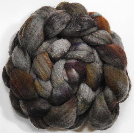 Screech Owl (grey morph) (4.3 oz) - Rambouillet /Mulberry silk (75/25)