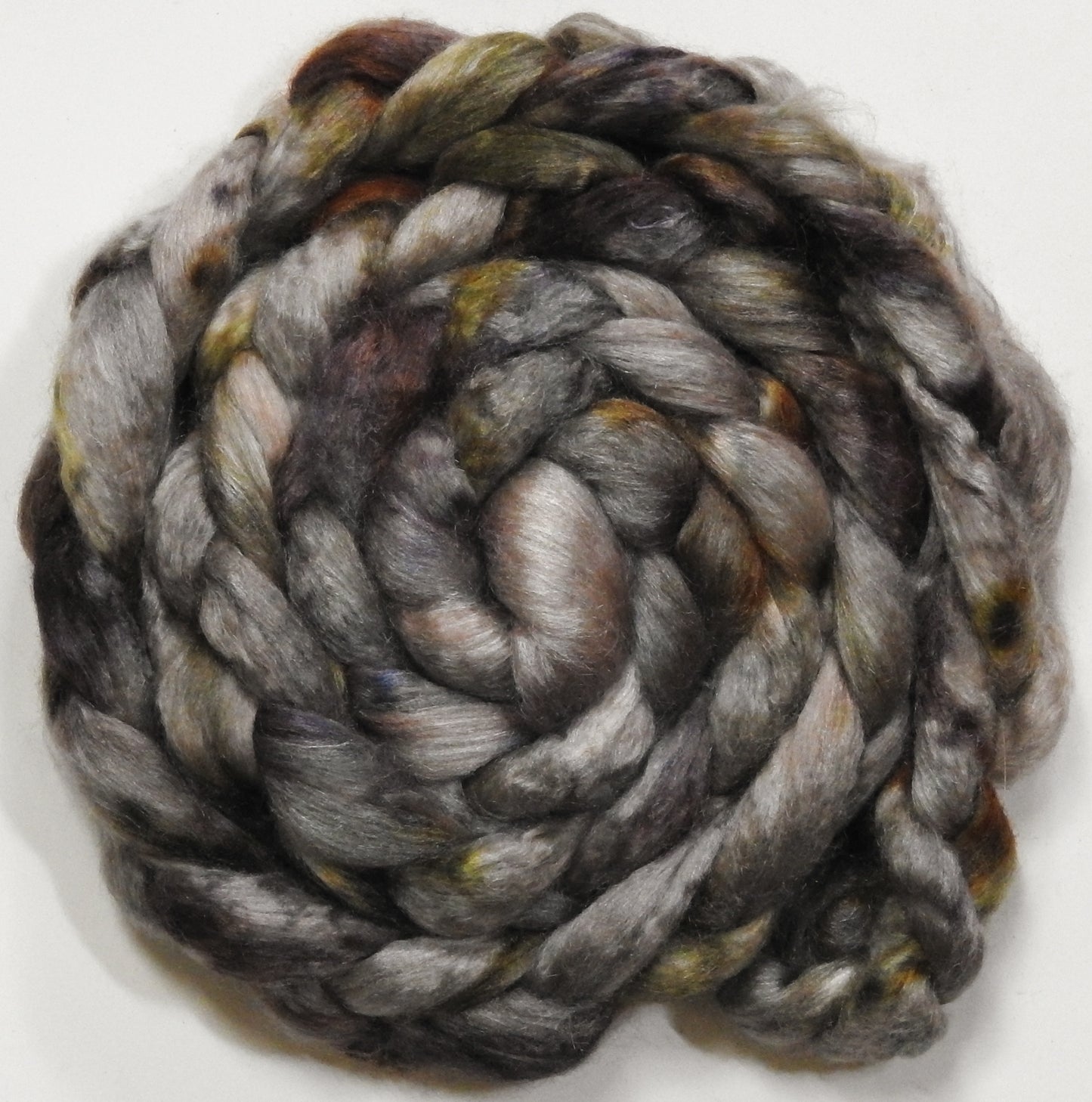 Screech Owl ( grey morph) (2.2 oz) - Mongolian Cashmere/ Tussah Silk (50/50)
