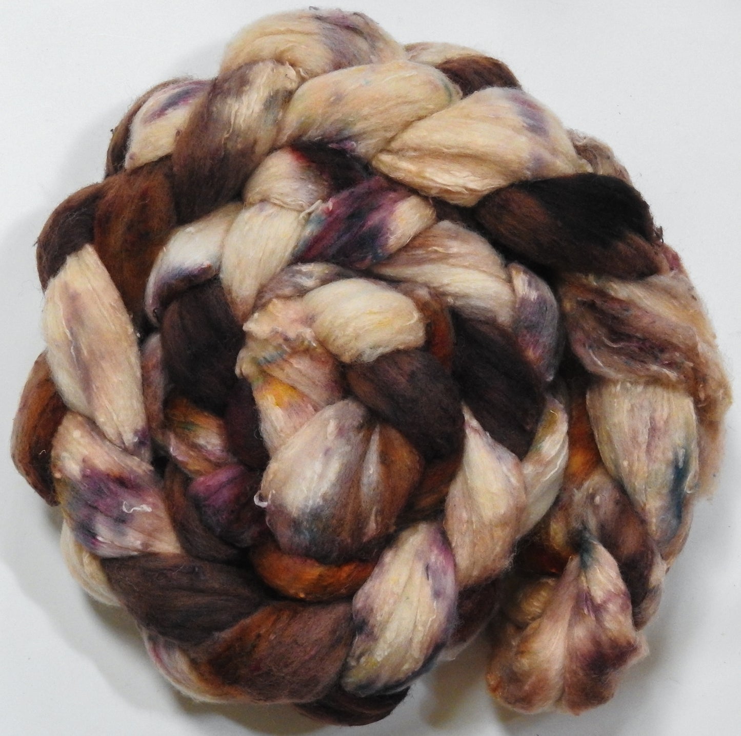 Barred Owl (5.6 oz)- 25 micron Merino/ Silk Slubs (70/30)