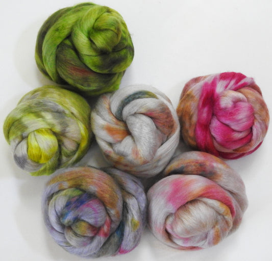 Mejiro- Dyed Gradient Set -(8 oz) -  Fog Haunui /mulberry silk (70/30)