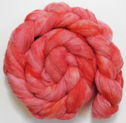 Sugar Coral (5.5 oz)- 25 micron Merino/ Silk Slubs (70/30)