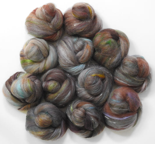 Squirrel - NON-Sparkle Sticklebatts -(4 oz) - CVMXRambouillet fleece, CASHGORA, merino,  silk, tweed