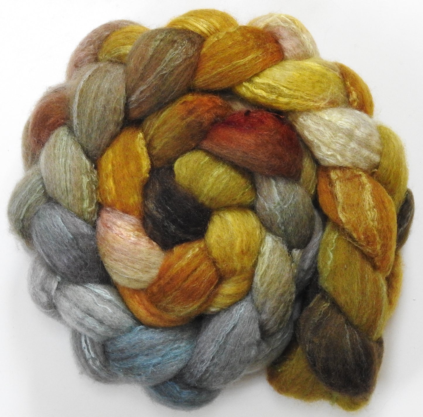Tarnished (5.5 oz) - Mixed Bfl /tussah silk (85/15)